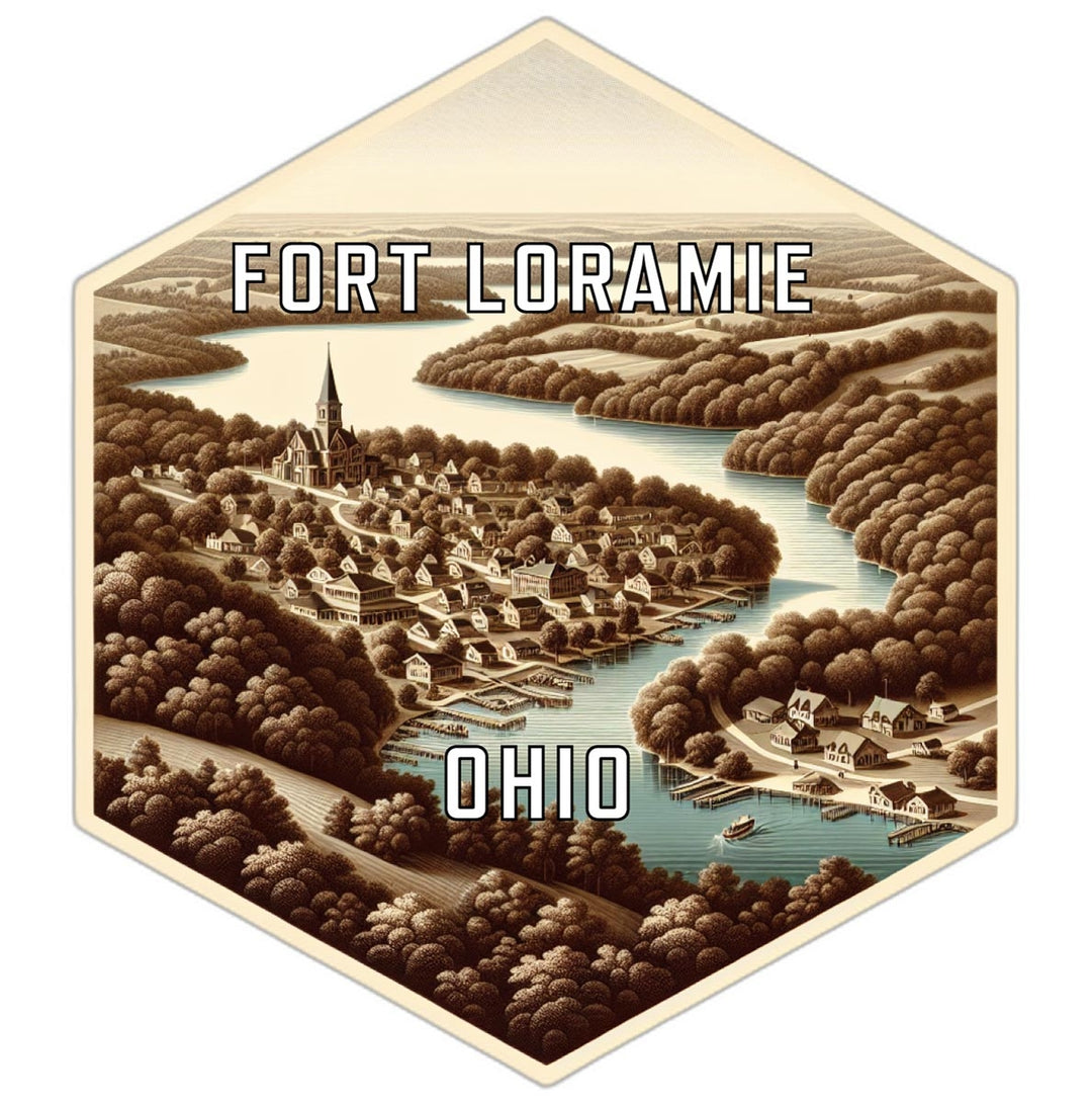 Fort Loramie Ohio Travel Destination Souvenir Vinyl Decal Sticker Image 1