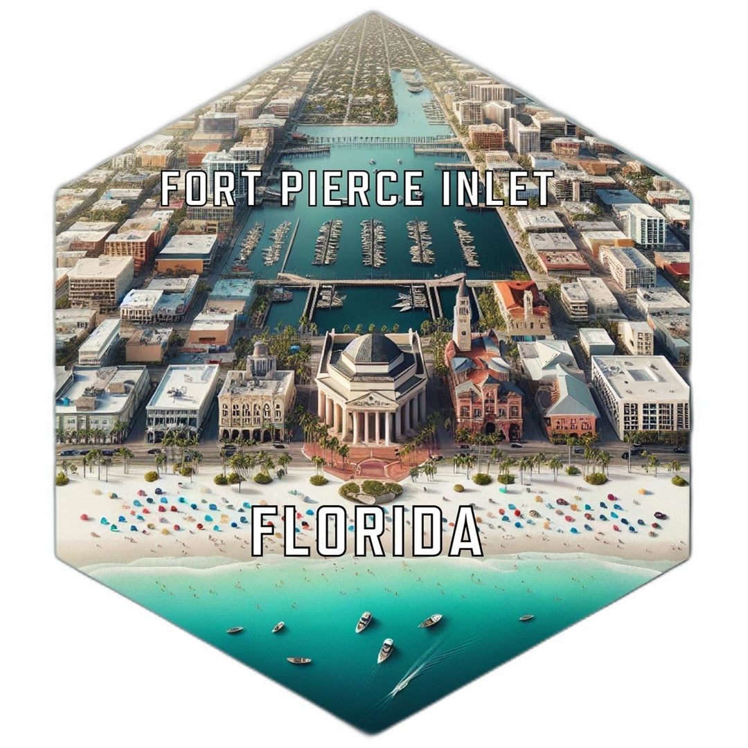 Fort Pierce Inlet Florida Travel Destination Souvenir Vinyl Decal Sticker Image 1