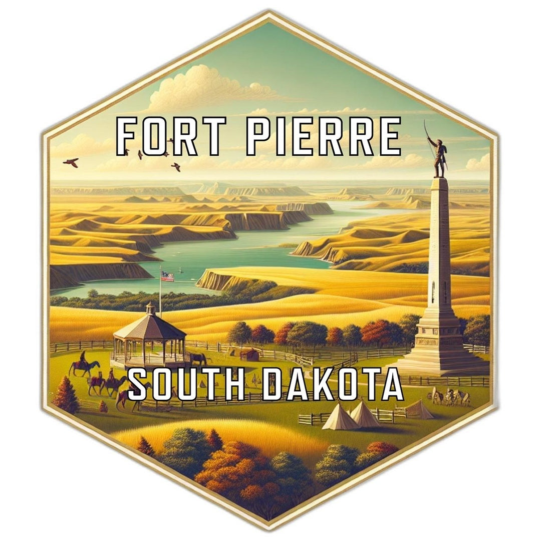 Fort Pierre South Dakota Travel Destination Souvenir Vinyl Decal Sticker Image 1