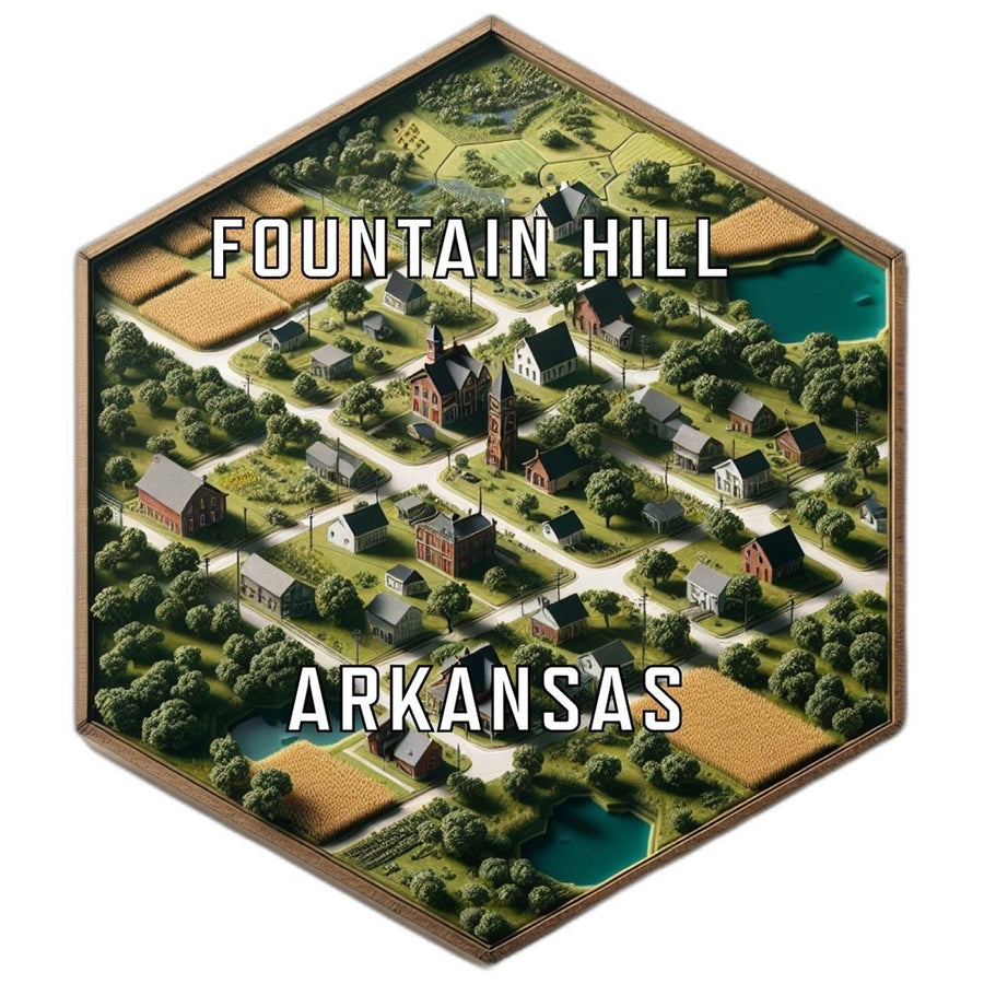 Fountain Hill Arkansas Travel Destination Souvenir Vinyl Decal Sticker Image 1