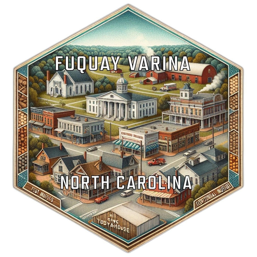 Fuquay Varina North Carolina Travel Destination Souvenir Vinyl Decal Sticker Image 1