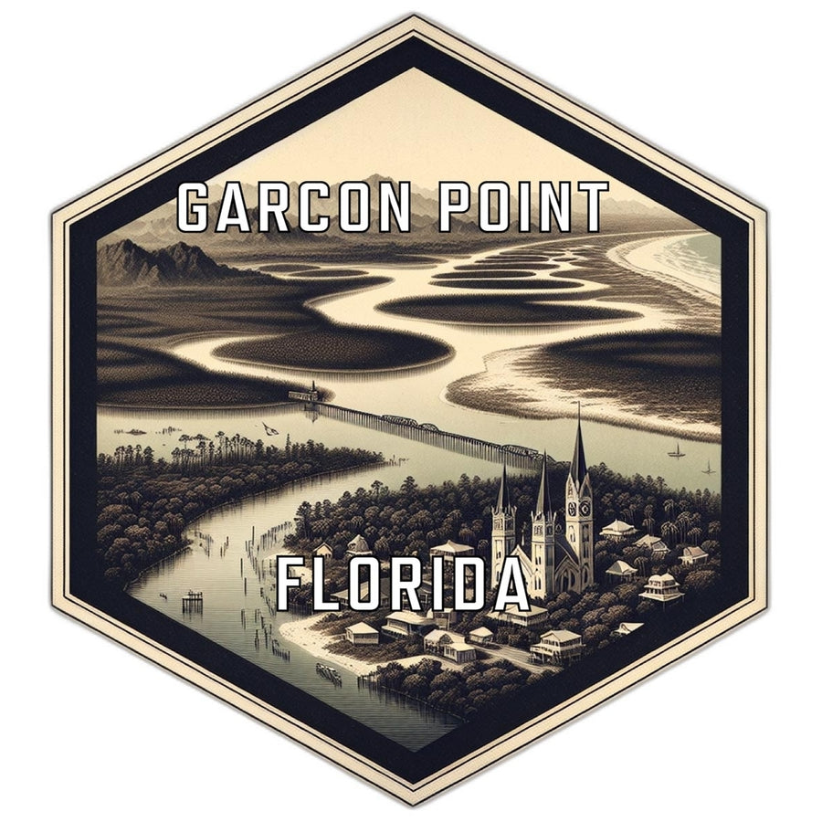 Garcon Point Florida Travel Destination Souvenir Vinyl Decal Sticker Image 1