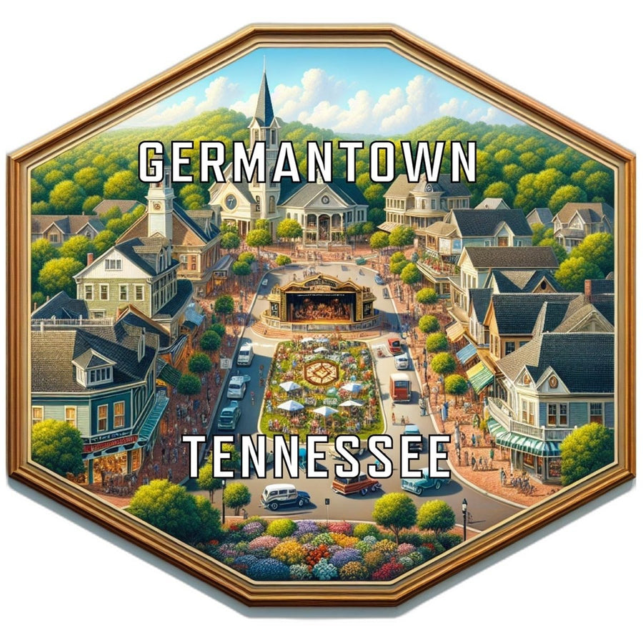 Germantown Tennessee Travel Destination Souvenir Vinyl Decal Sticker Image 1