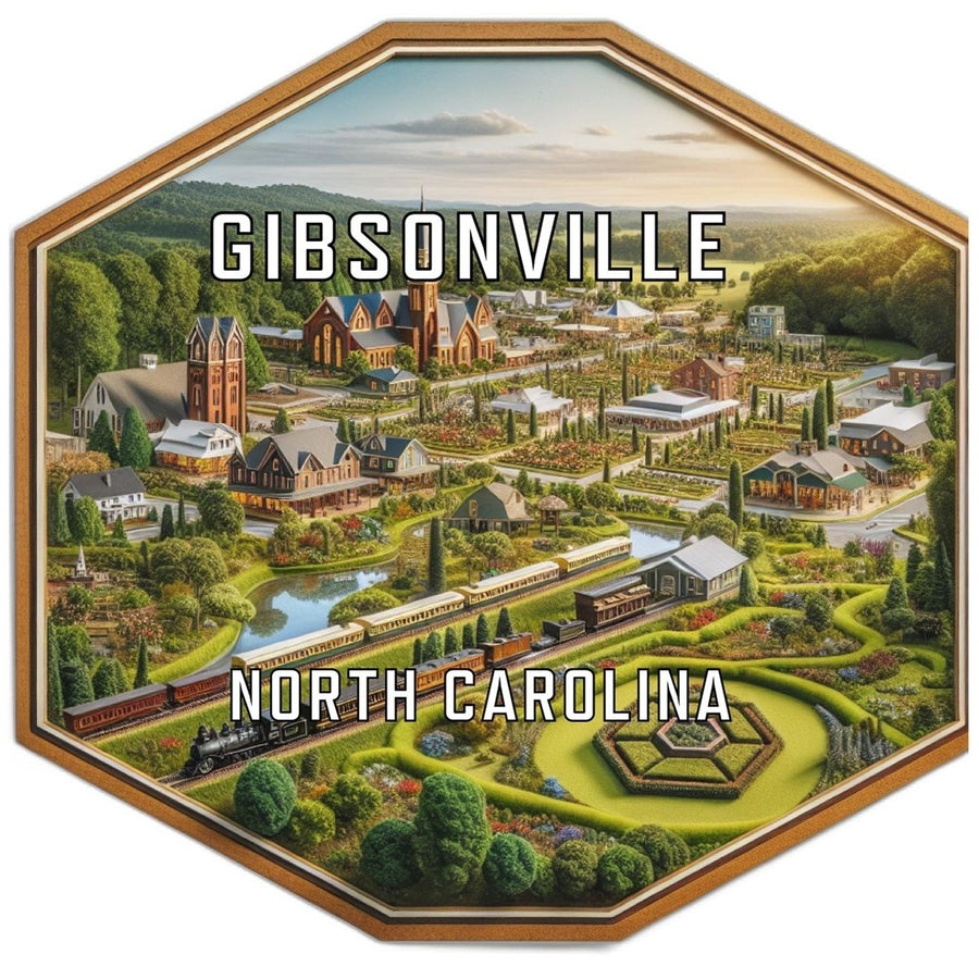 Gibsonville North Carolina Travel Destination Souvenir Vinyl Decal Sticker Image 1