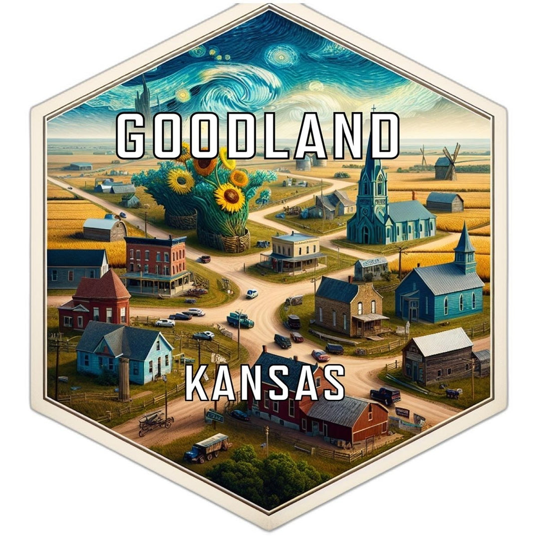 Goodland Kansas Travel Destination Souvenir Vinyl Decal Sticker Image 1