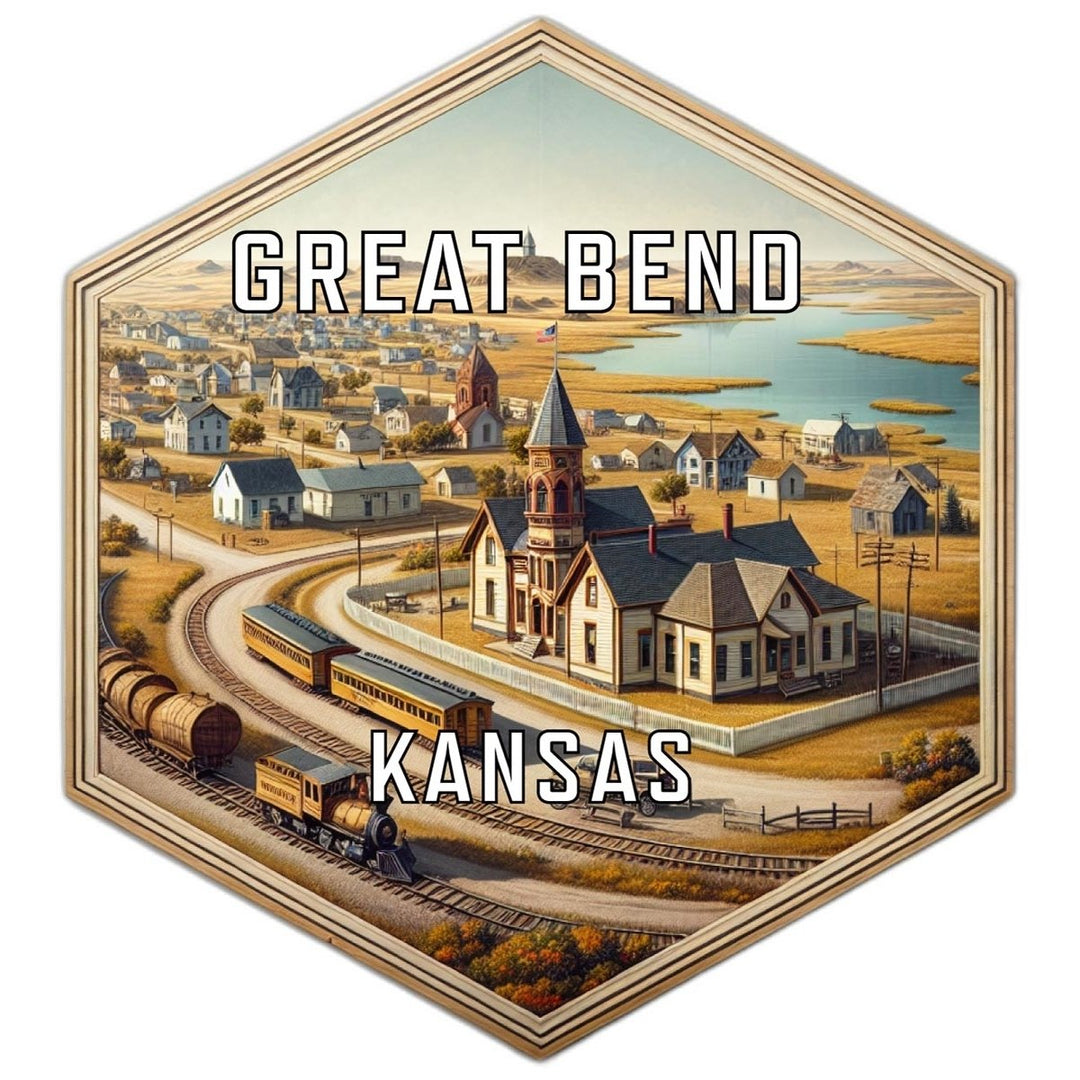 Great Bend Kansas Travel Destination Souvenir Vinyl Decal Sticker Image 1