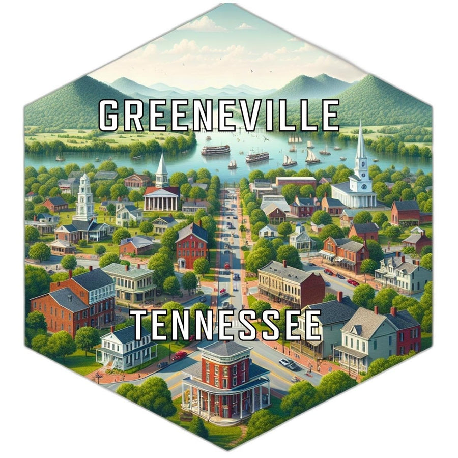 Greeneville Tennessee Travel Destination Souvenir Vinyl Decal Sticker Image 1