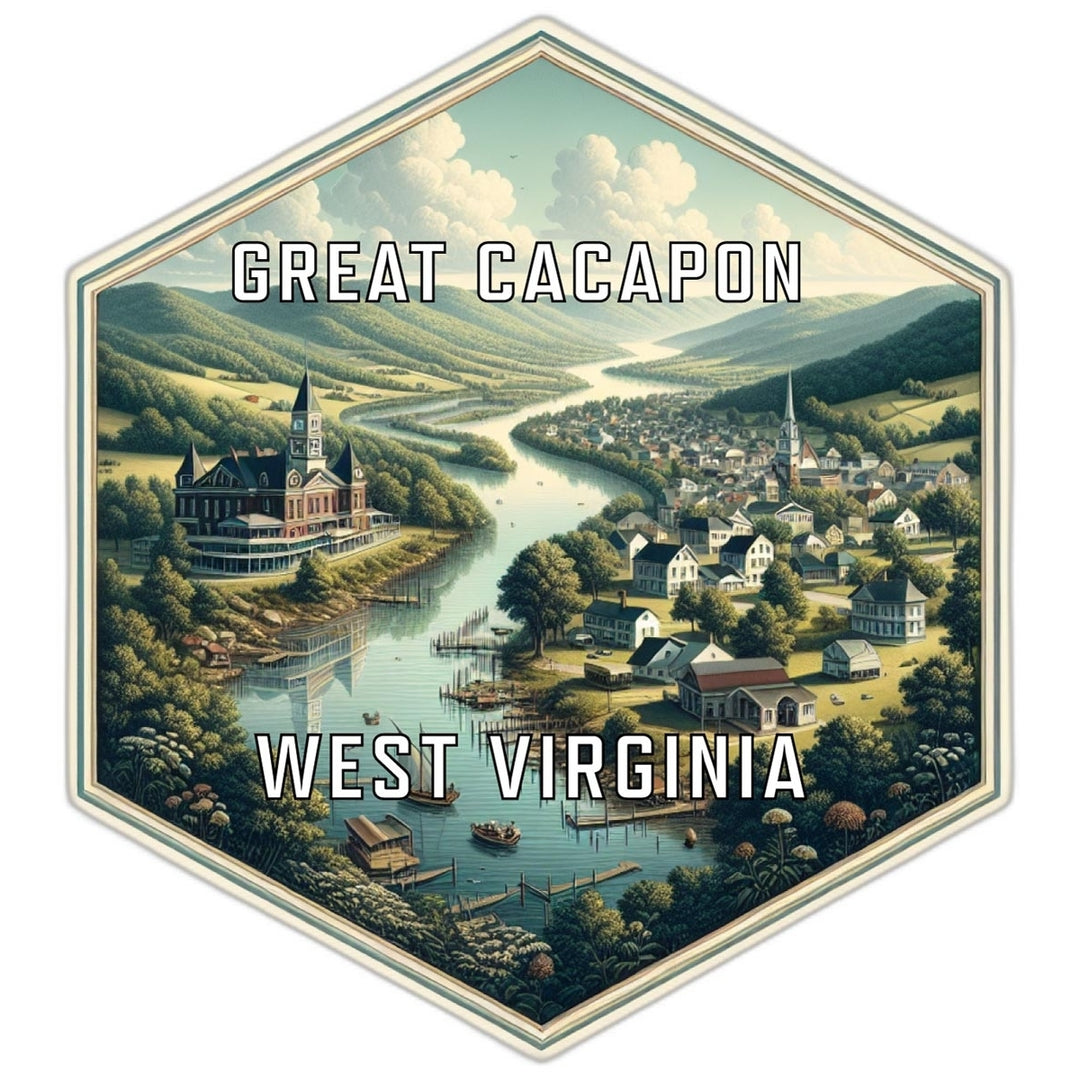 Great Cacapon West Virginia Travel Destination Souvenir Vinyl Decal Sticker Image 1