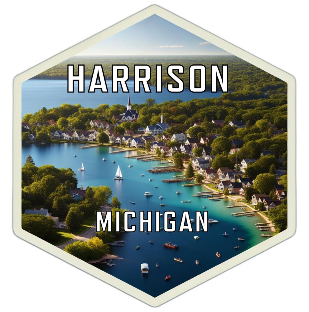 Harrison Michigan Travel Destination Souvenir Vinyl Decal Sticker Image 1