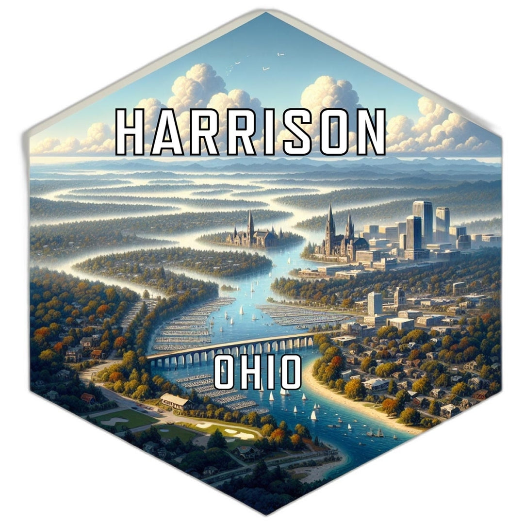 Harrison Ohio Travel Destination Souvenir Vinyl Decal Sticker Image 1