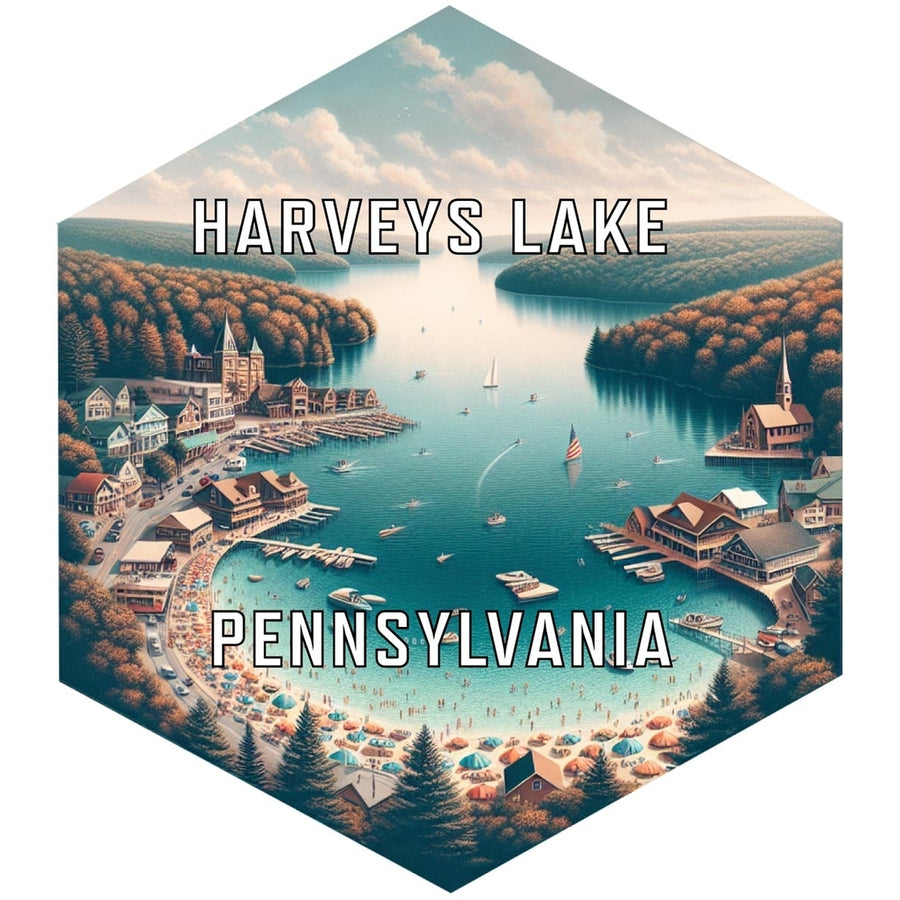 Harveys Lake Pennsylvania Travel Destination Souvenir Vinyl Decal Sticker Image 1