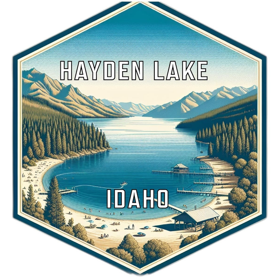 Hayden Lake Idaho Travel Destination Souvenir Vinyl Decal Sticker Image 1