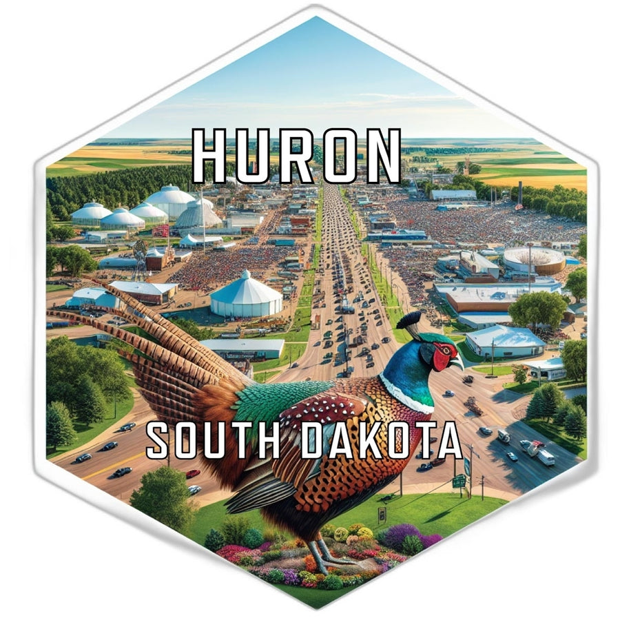 Huron South Dakota Travel Destination Souvenir Vinyl Decal Sticker Image 1