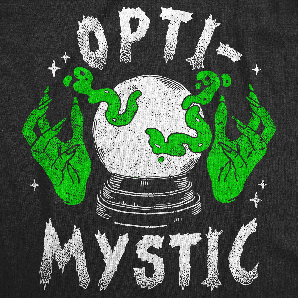 Womens Funny T Shirts Opti Mystic Sarcastic Halloween Graphic Novelty Tee For Ladies Image 2