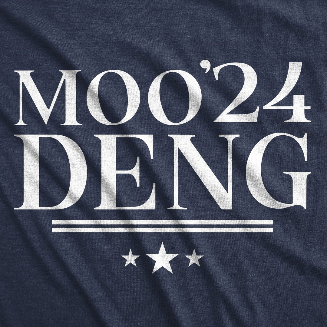 Mens Funny T Shirts Moo Deng 2024 Sarcastic Election Graphic Novelty Hippo Tee For Men Image 2