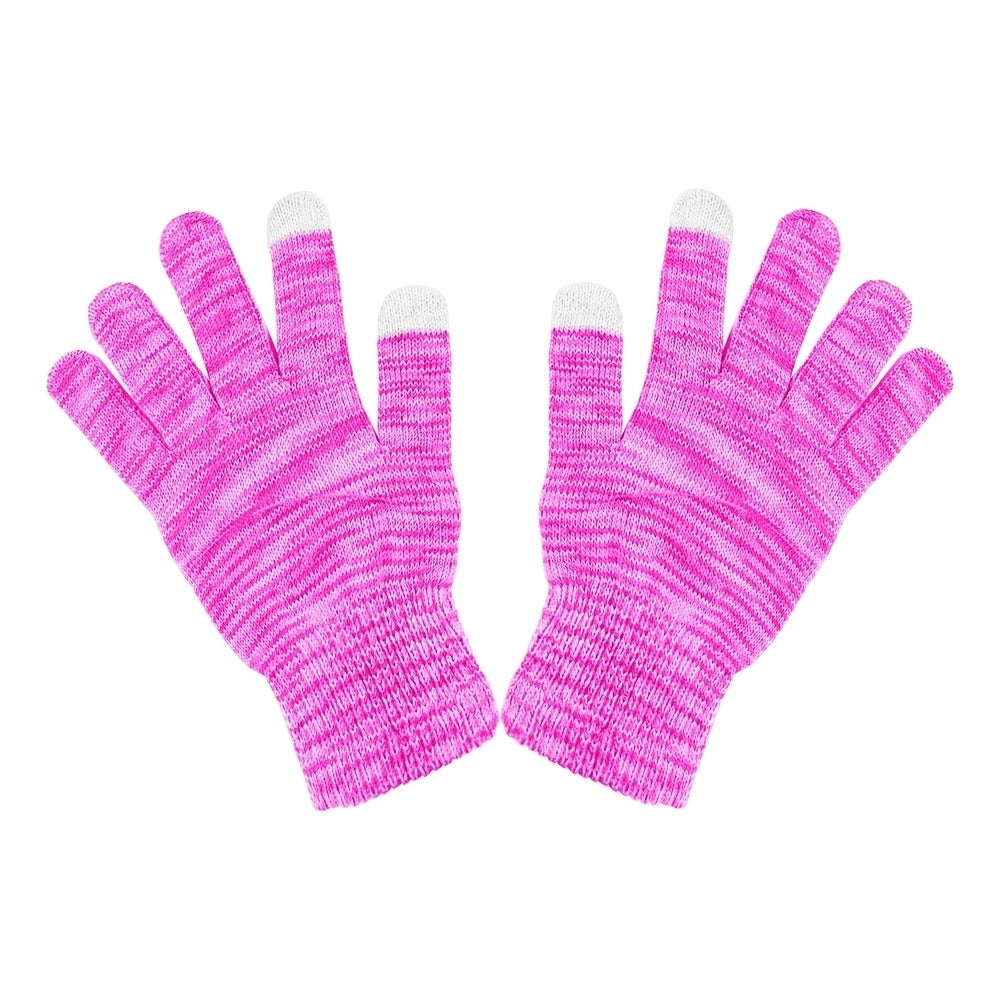 4-Pairs of Randomly Selected Womens Winter Warm Ultra- Soft Stylish Multi-Tone Touchscreen Gloves Image 10