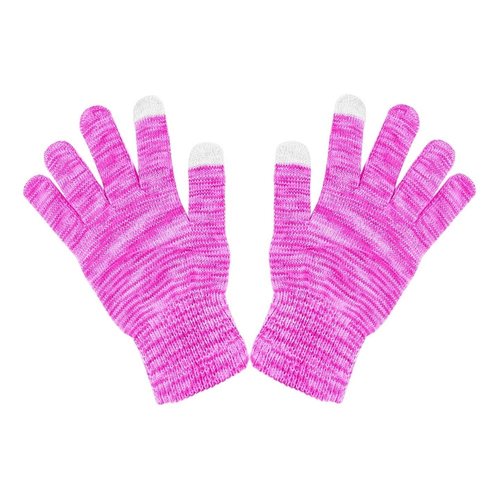 4-Pairs of Randomly Selected Womens Winter Warm Ultra- Soft Stylish Multi-Tone Touchscreen Gloves Image 10