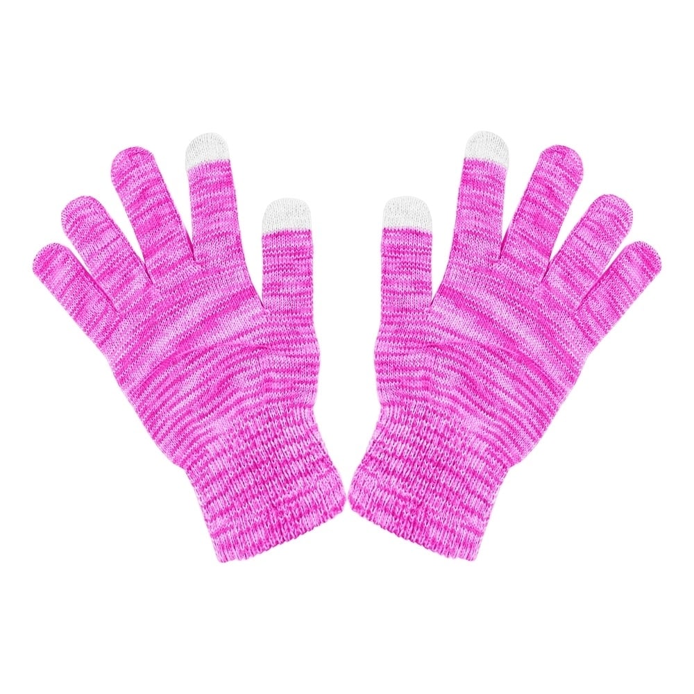 2/4-Pairs Womens Winter Warm Ultra- Soft Stylish Multi-Tone Touchscreen Gloves Image 10