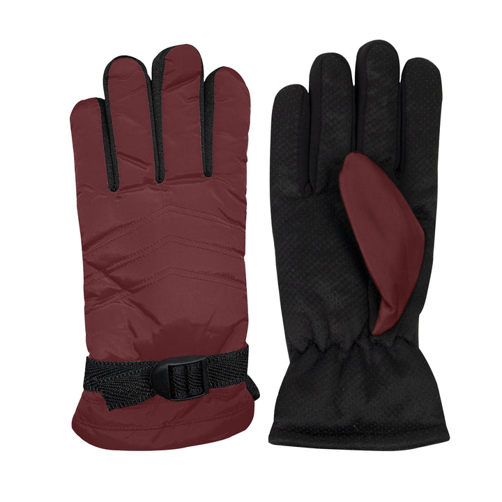 3-Pairs of Randomly Selected Womens Winter Warm Ultra-Soft Adjustable Ski Gloves Image 7