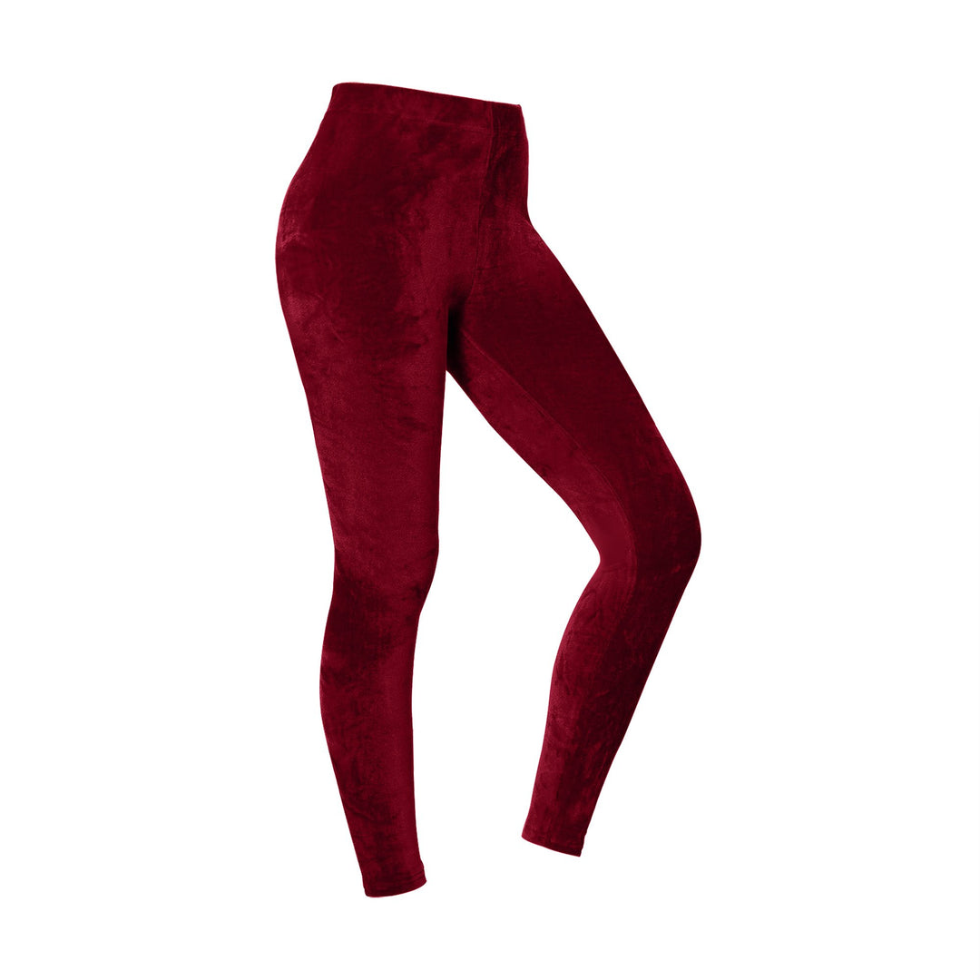 5-Pieces of Randomly Selected Womens Ultra-Soft Cozy Comfortable Stretch Fit Velour Leggings Image 4