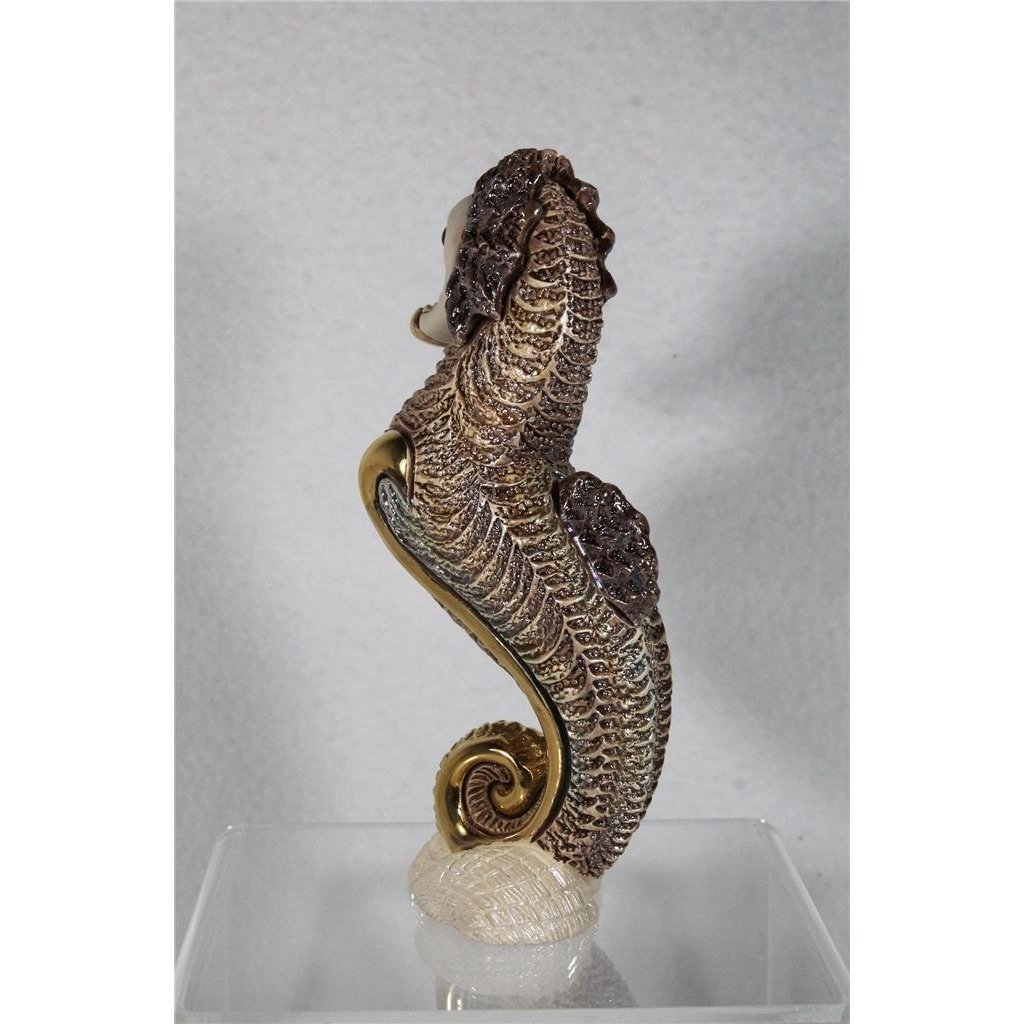 DeRosa Rinconada Family Figurine Brown Sea Horse - F247B - In Box Image 3