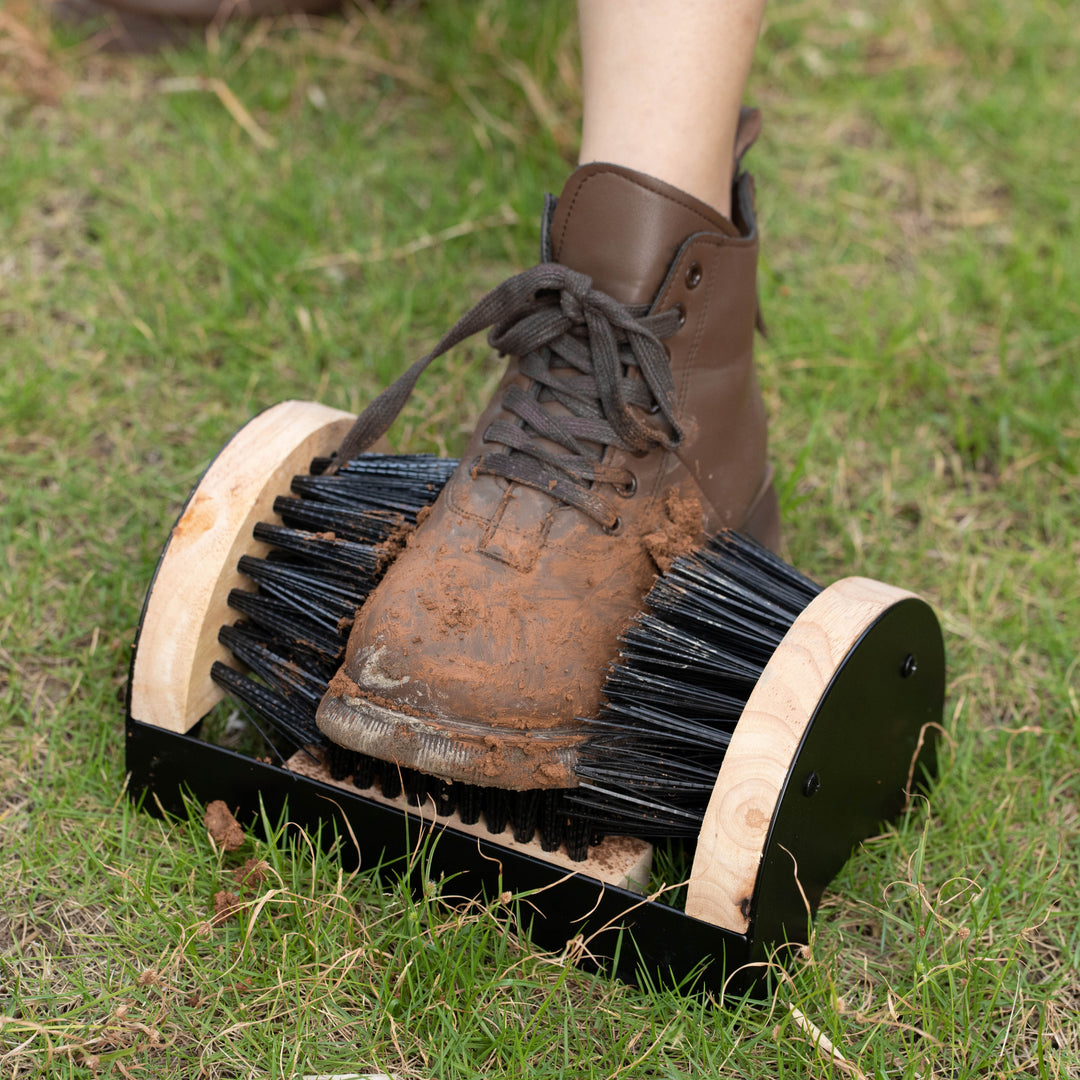 Gardenised Shoe Cleaner and Boot Scraper Portable or Floor-Mounted Scrubbing Brush for Indoor and Outdoor Use All Image 2