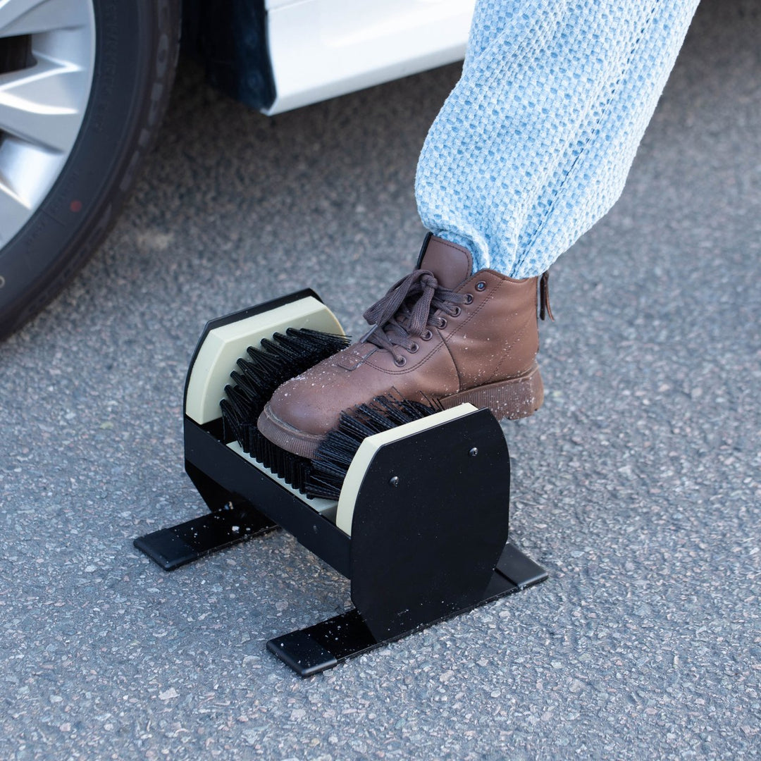 Gardenised Shoe Cleaner and Boot Scraper Portable or Floor-Mounted Scrubbing Brush for Indoor and Outdoor Use All Image 4