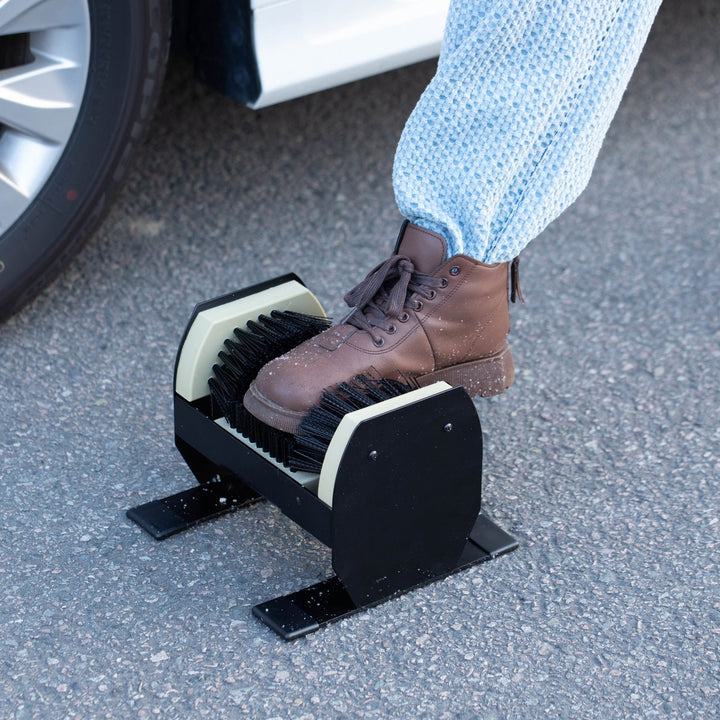 Gardenised Shoe Cleaner and Boot Scraper Portable or Floor-Mounted Scrubbing Brush for Indoor and Outdoor Use All Image 4