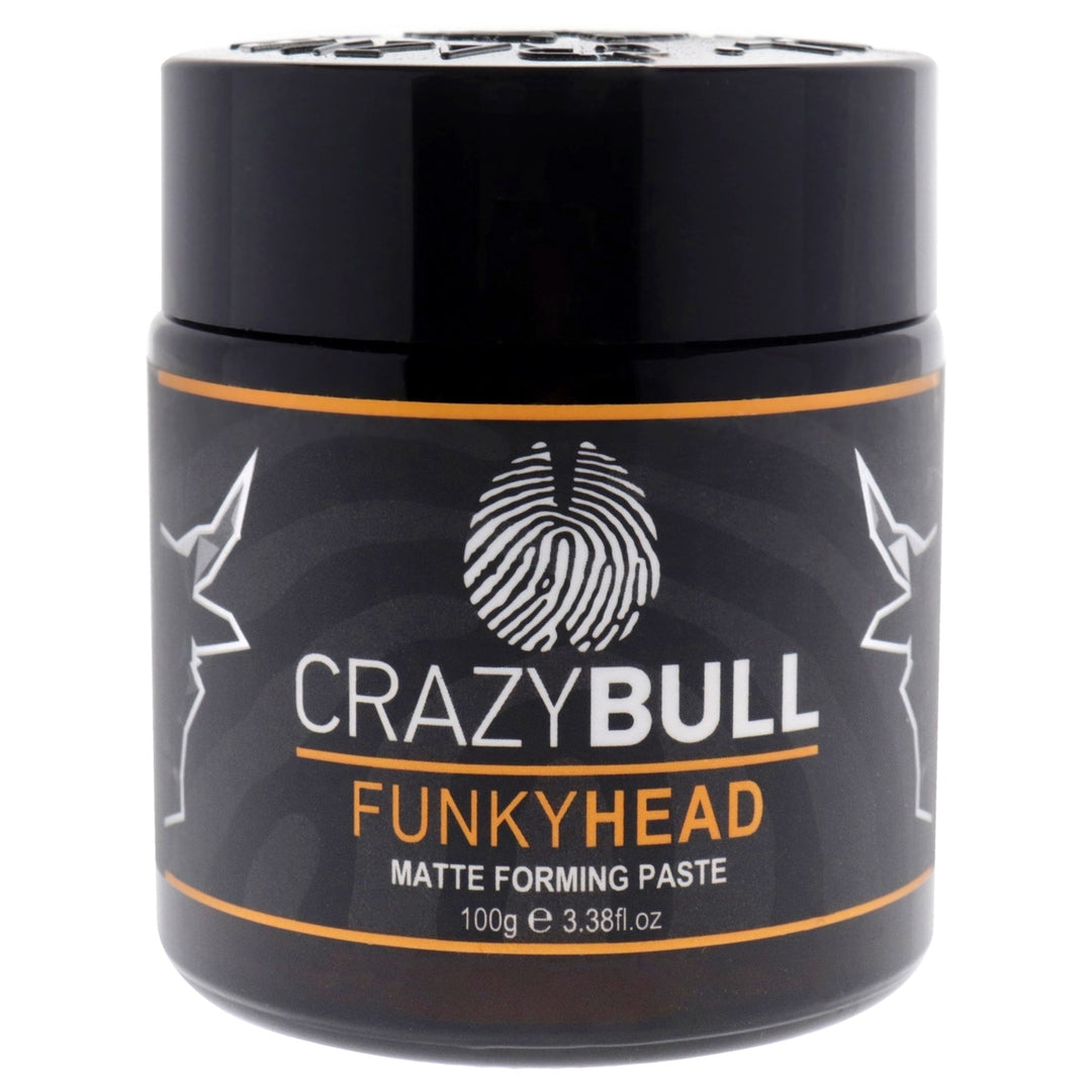 Crazy Bull Hair Funky Head Matte Forming Paste by Crazy Bull Hair for Men - 3.38 oz Paste Image 1