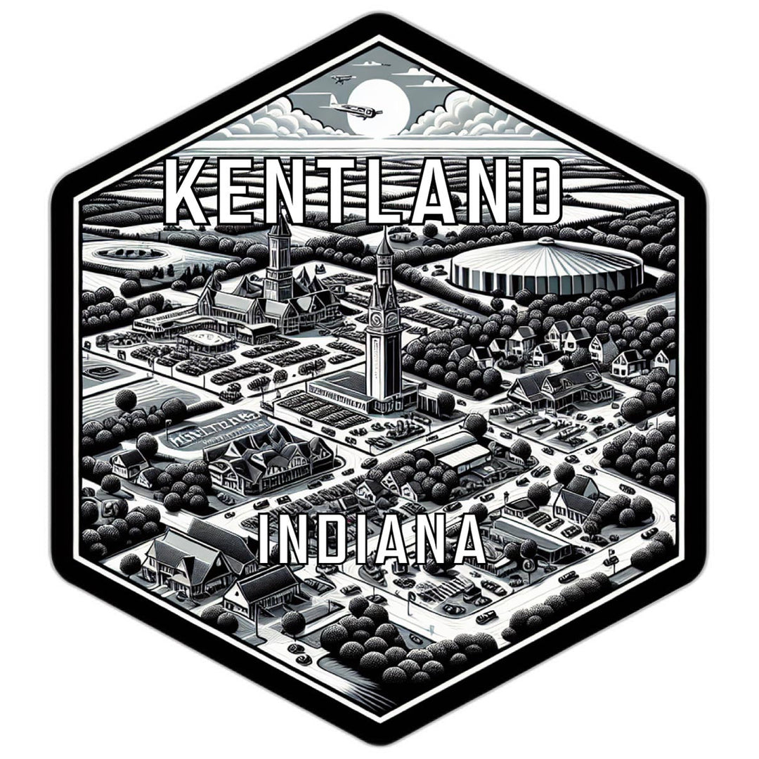 Kentland Indiana Travel Destination Souvenir Vinyl Decal Sticker Image 1