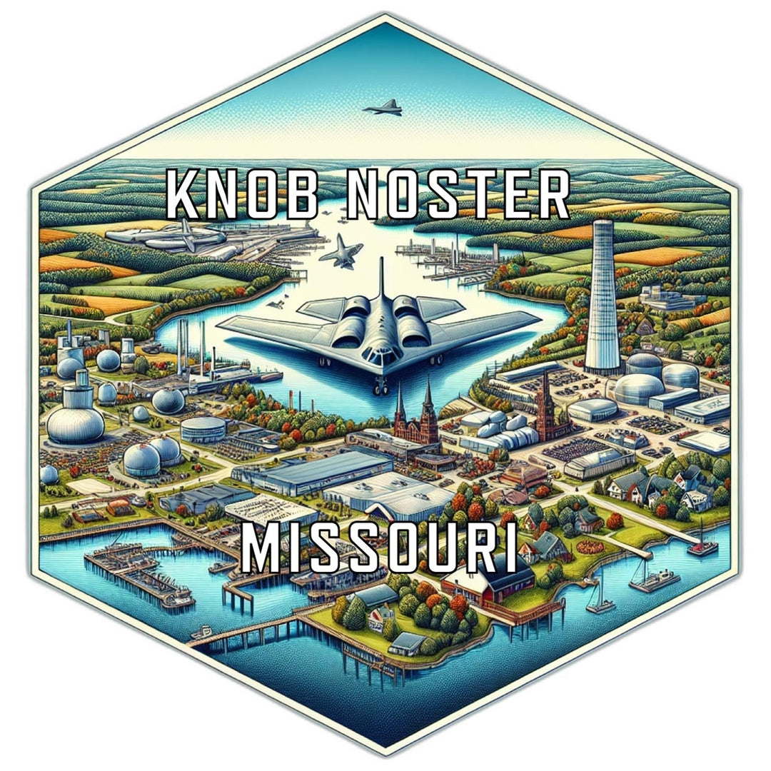 Knob Noster Missouri Travel Destination Souvenir Vinyl Decal Sticker Image 1