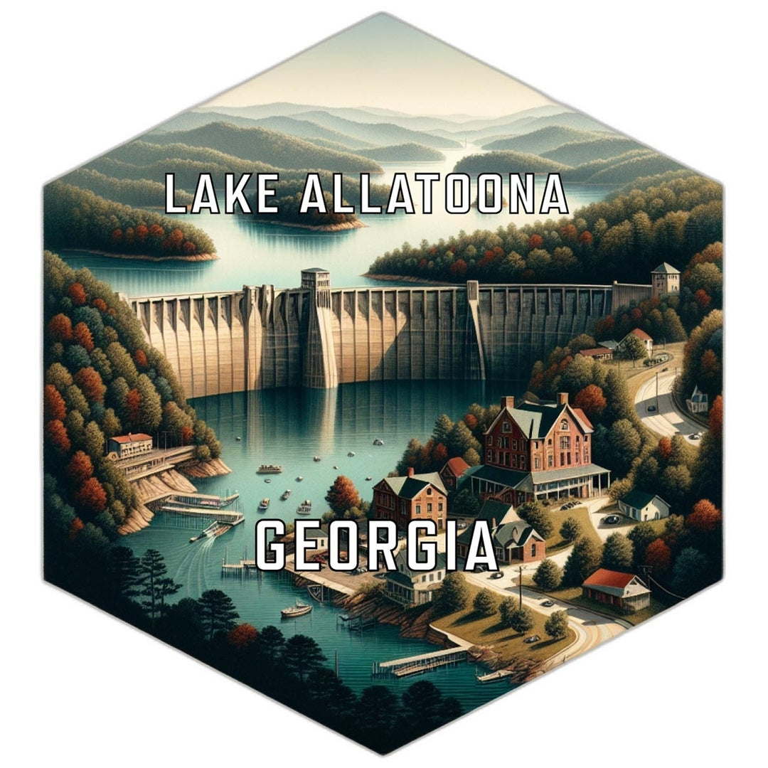 Lake Allatoona Georgia Travel Destination Souvenir Vinyl Decal Sticker Image 1