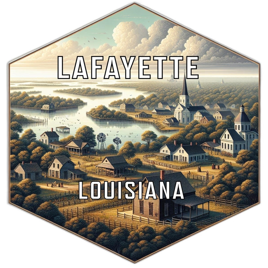 Lafayette Louisiana Travel Destination Souvenir Vinyl Decal Sticker Image 1