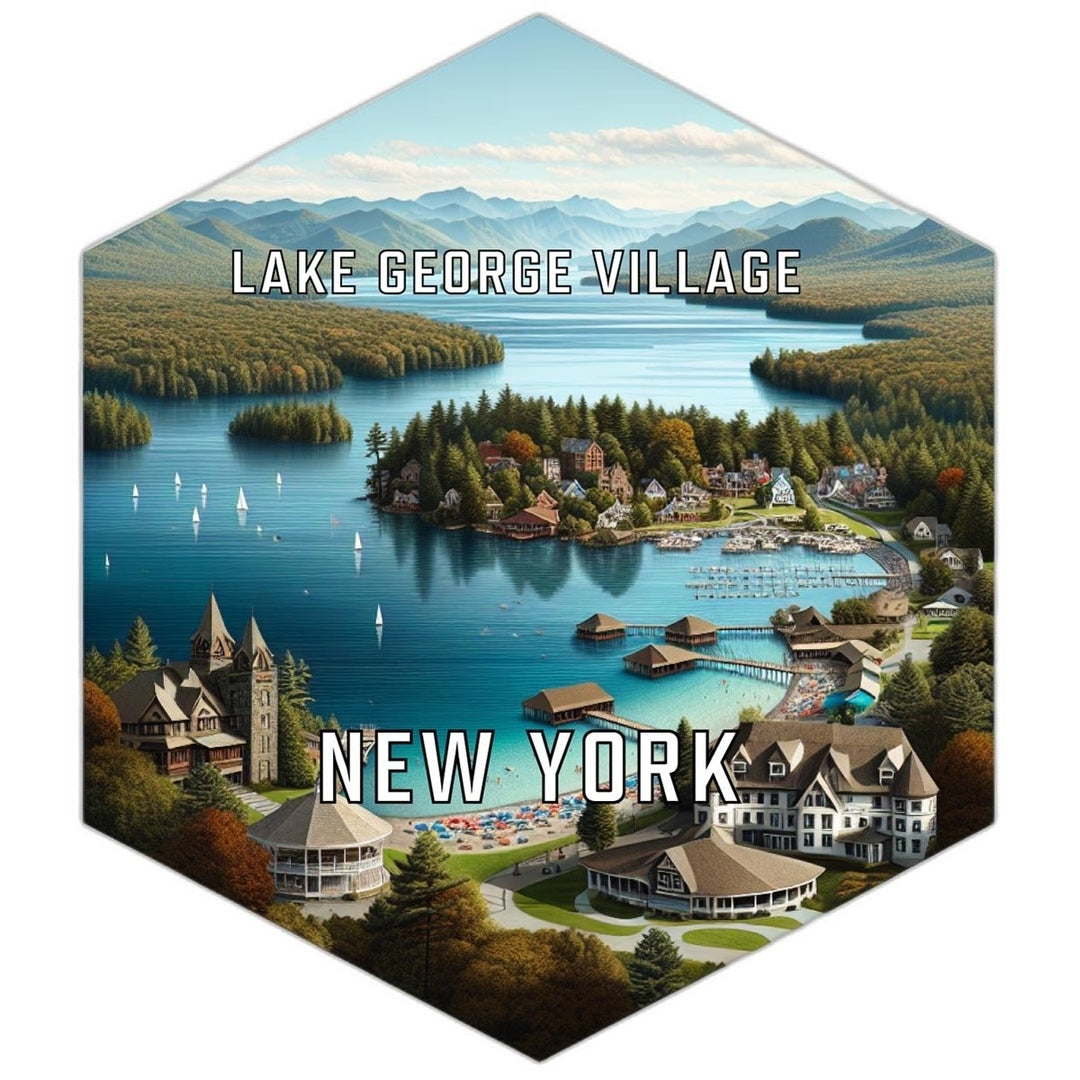 Lake George Village York Travel Destination Souvenir Vinyl Decal Sticker Image 1