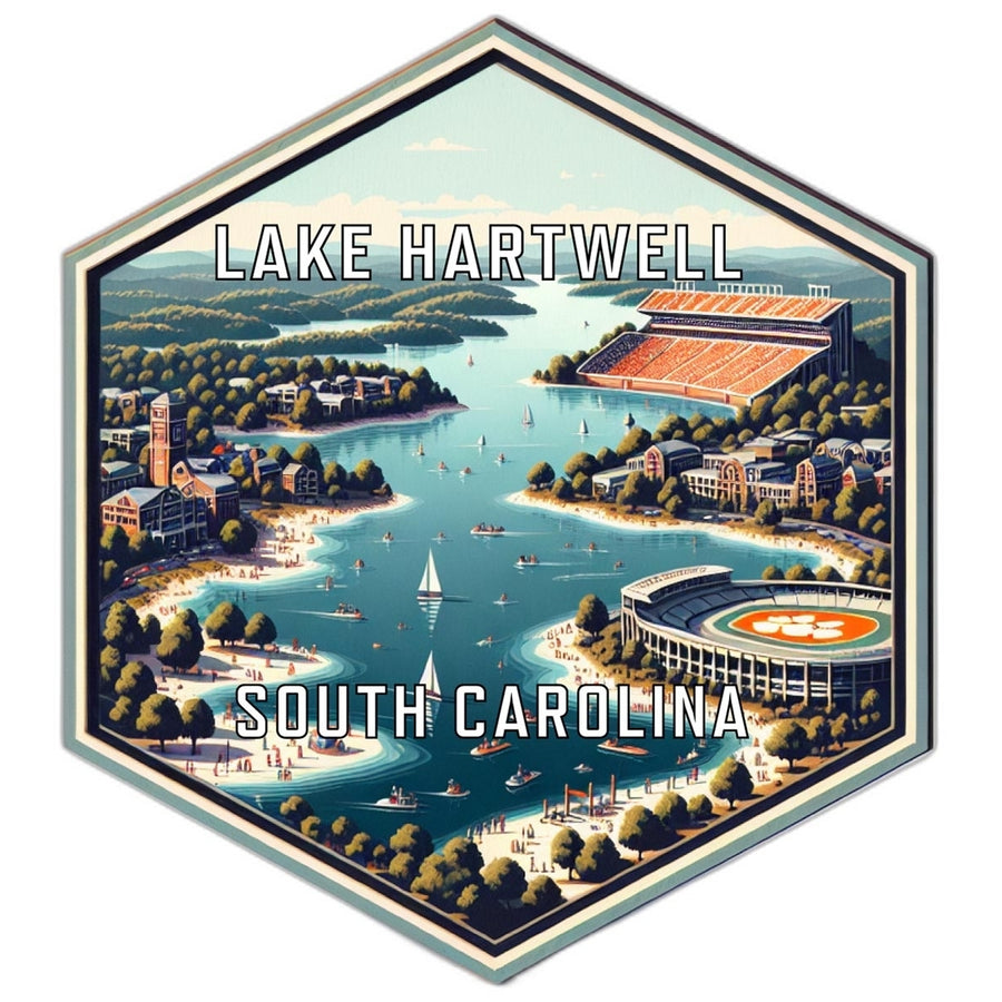 Lake Hartwell South Carolina Travel Destination Souvenir Vinyl Decal Sticker Image 1