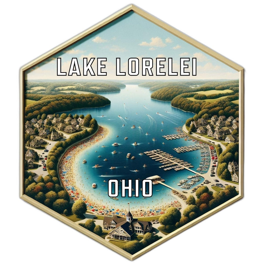 Lake Lorelei Ohio Travel Destination Souvenir Vinyl Decal Sticker Image 1