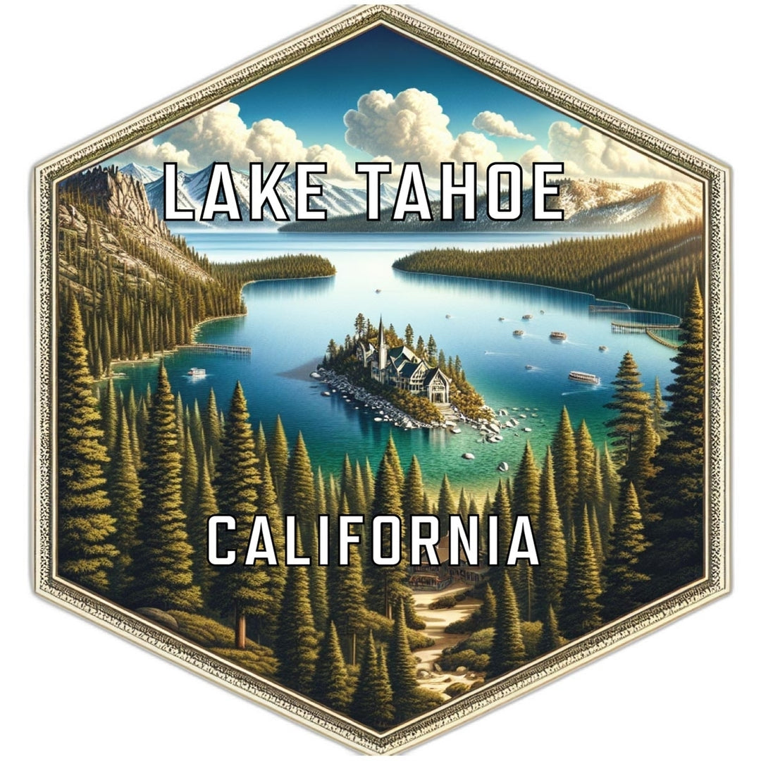 Lake Tahoe California Travel Destination Souvenir Vinyl Decal Sticker Image 1