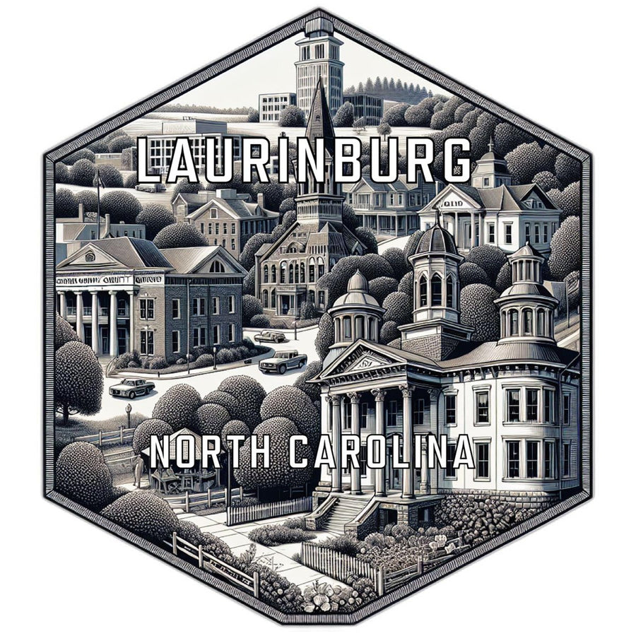 Laurinburg North Carolina Travel Destination Souvenir Vinyl Decal Sticker Image 1