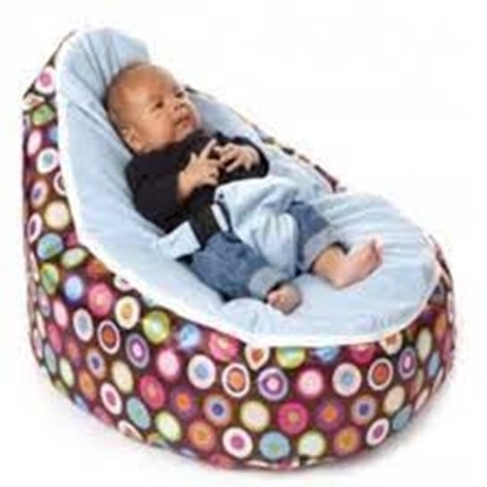 Babybooper Beanbag Blue Top Multi Fizzy - The Most Comfortable Portable Sleeping Setup Ever! Image 1