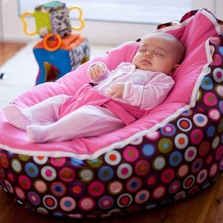 Babybooper Pink Top Multi Color Fizzy Bean Bag Chair Image 1