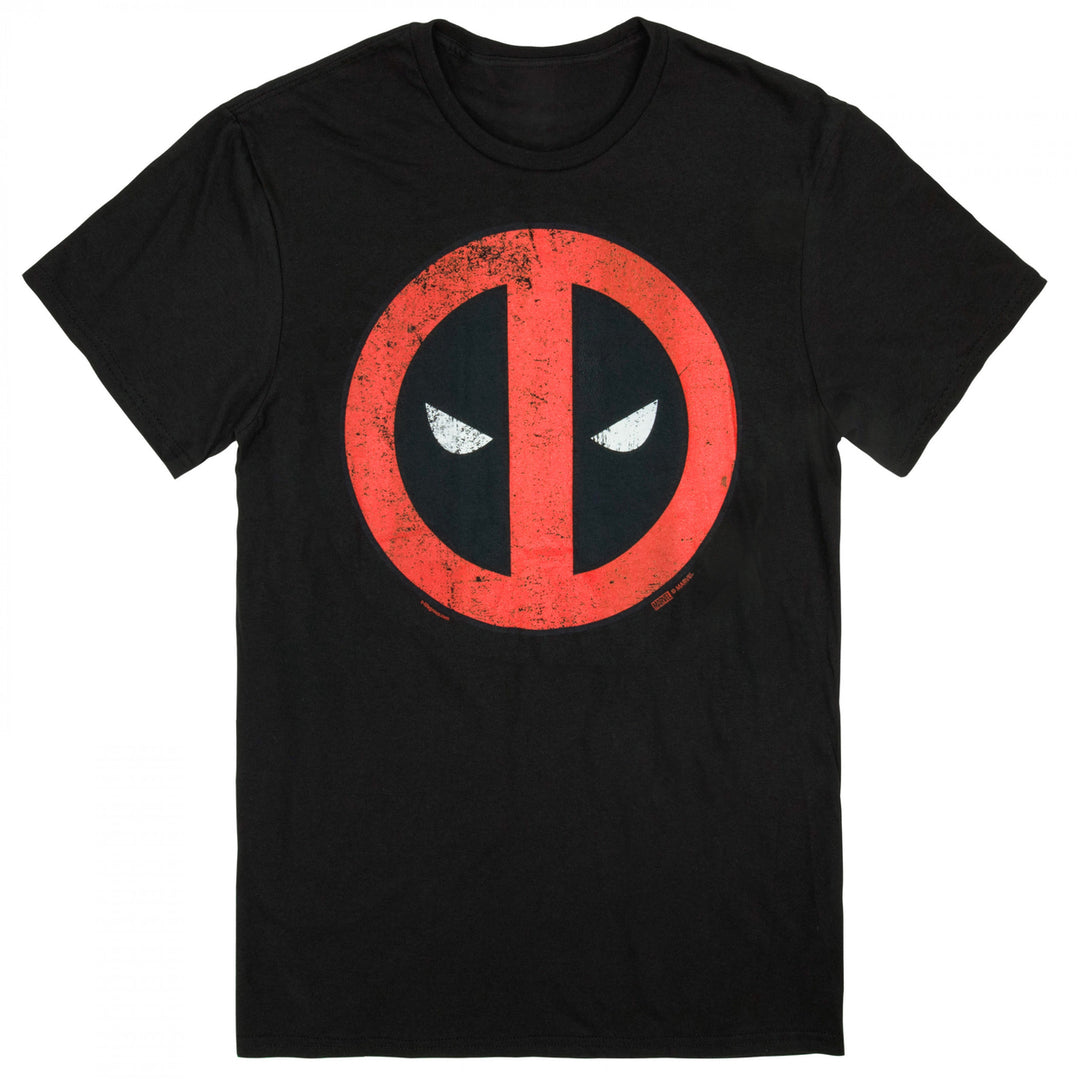 Deadpool Distressed Symbol T-Shirt Image 1