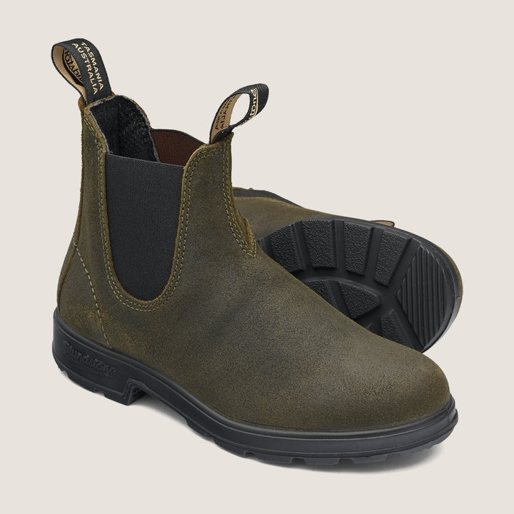 Blundstone Unisex Originals Suede Chelsea Boot Dark Olive - 1615 DARK OLIVE Image 2