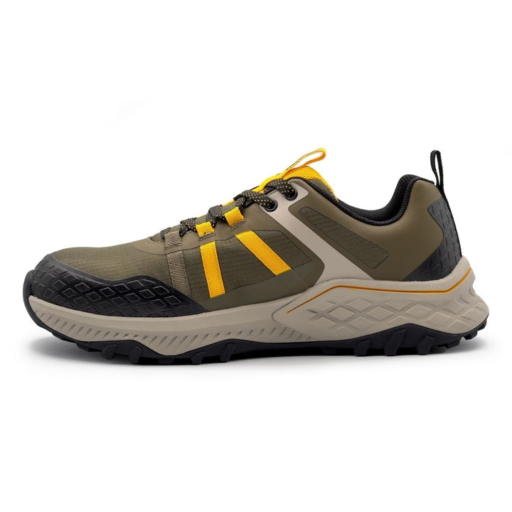 Avenger Mens Aero Trail Composite Toe EH Work Shoe Olive/Yellow - A1222 OLIVE/YELLOW Image 3