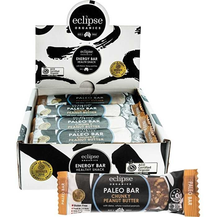 Eclipse Organics Raw Paleo Bar Chunky Peanut Butter 12x45g Image 1