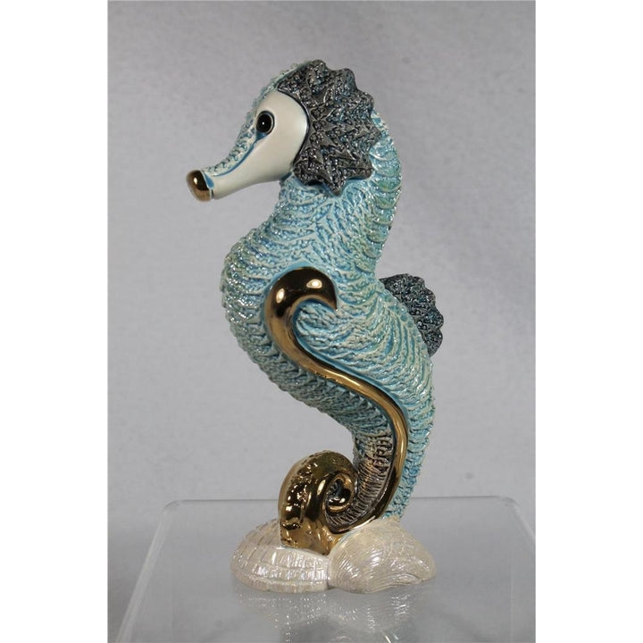 DeRosa Rinconada Family Figurine Turquoise Sea Horse - F247T - In Box Image 2