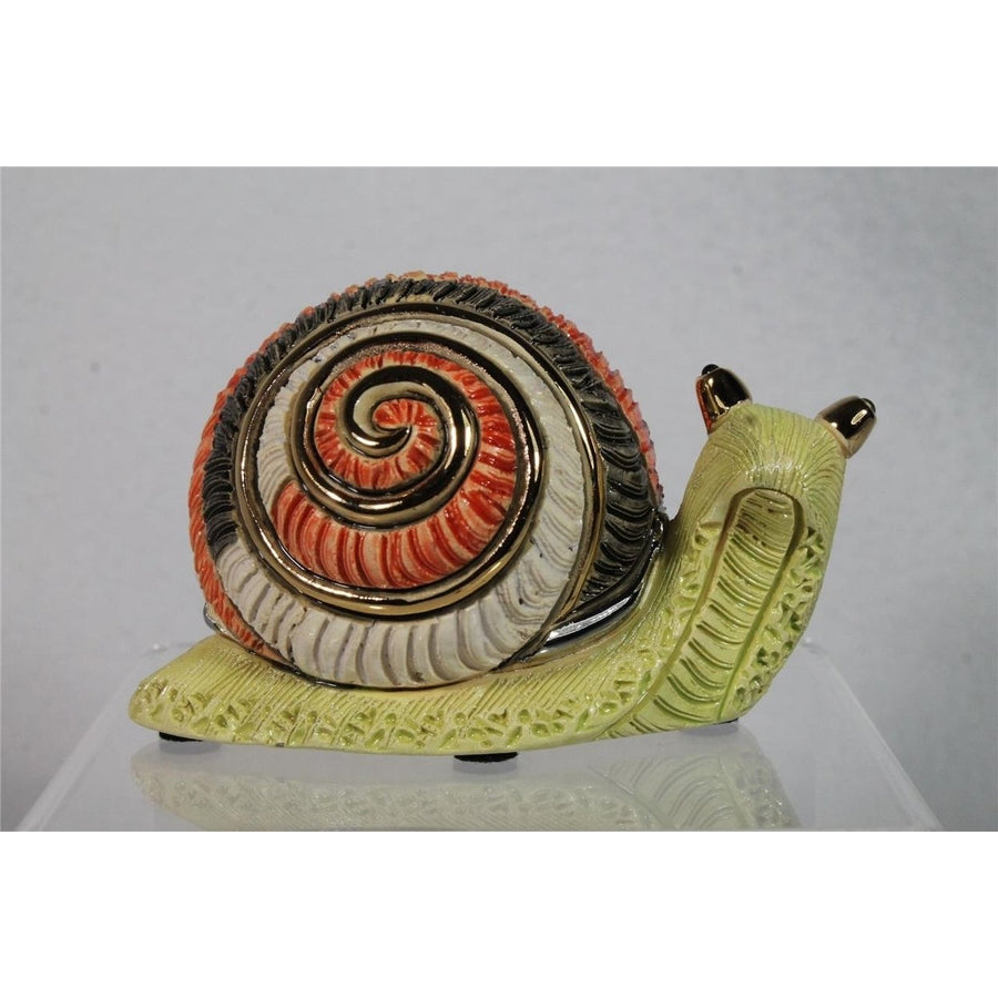 DeRosa Rinconada Family Figurine - Snail - F207 - in Box Image 1