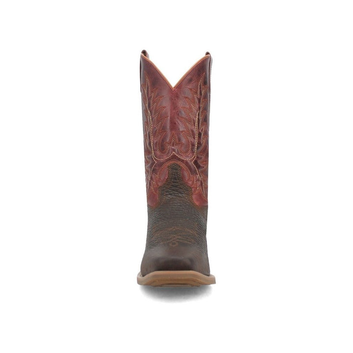 Laredo Western Boots Mens Kent Leather 12" Shaft Brown Red 68312 Image 3