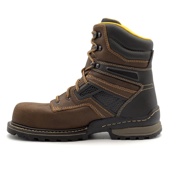 FSI FOOTWEAR SPECIALTIES INTERNATIONAL NAUTILUS Avenger Mens 8" A-Max Dozer Composite Toe EH Waterproof Work Boot Brown Image 3