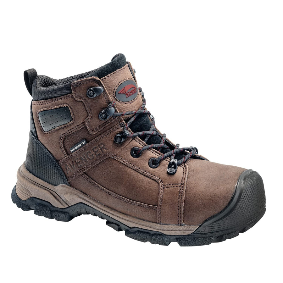 FSI FOOTWEAR SPECIALTIES INTERNATIONAL NAUTILUS Avenger Mens 6" Ripsaw Alloy Toe EH PR Waterproof Work Boot Brown - Image 1