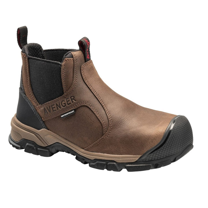 FSI FOOTWEAR SPECIALTIES INTERNATIONAL NAUTILUS Avenger Mens Ripsaw Romeo Alloy Toe EH PR Waterproof Work Boot Brown - Image 1